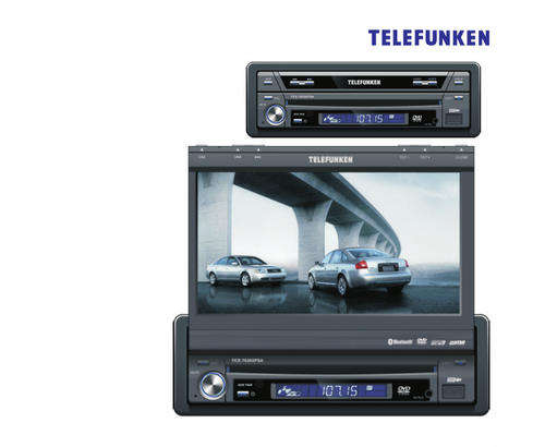 TELEFUNKEN 7" 1 DIN MOTORISED PANEL WITH TFT LCD SCREEN
