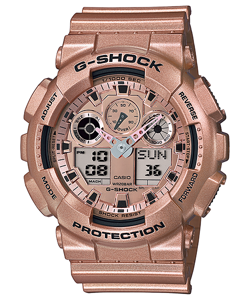 Casio G-Shock Limited Edition Anadigi Watch Gold Series GA-100GD-9ADR