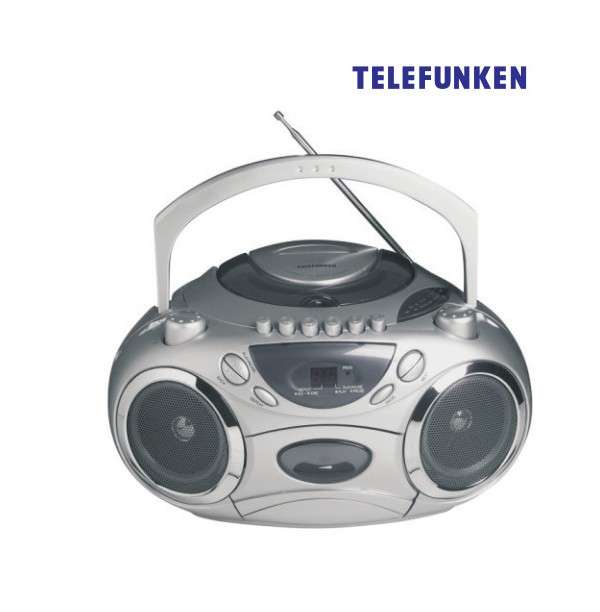 Telefunken Portable Radio Cassette + CD Player