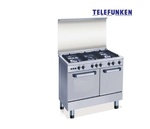 Telefunken 5 Gas Cooker With Double Oven (Gas/Electric)