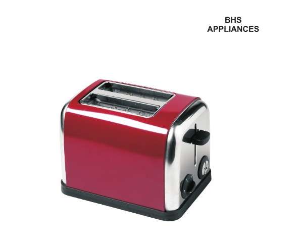 BHS 2 Slice Toaster - Red