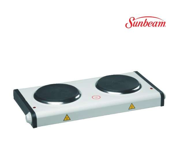 Sunbeam Double Solid Hotplate - White