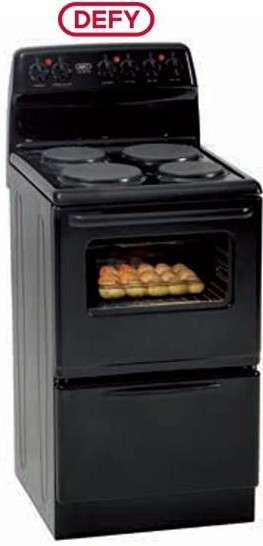 Defy 520 Electric Spiral Plate Stove- Black