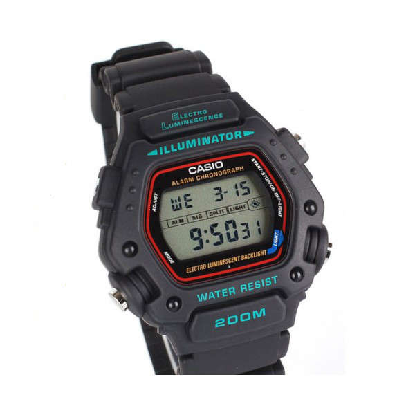 Casio Men's Multi Function Digital Black Resin Strap DW-290-1VS