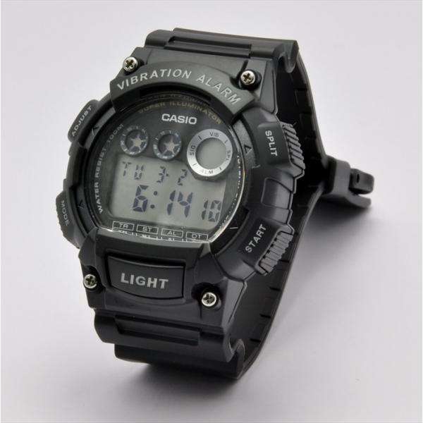 Casio Men's Casio Classic Vibration Alarm Chronograph Watch W-735H-1AVDF