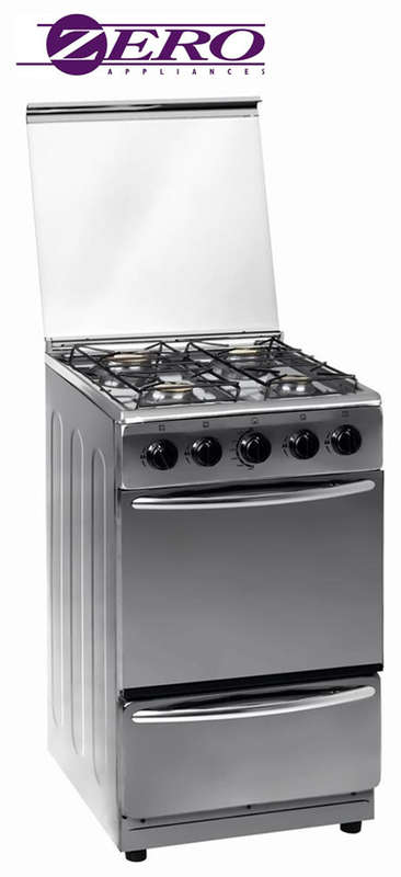 Zero Appliances 4 Burner Stainless Steel Gas Stove