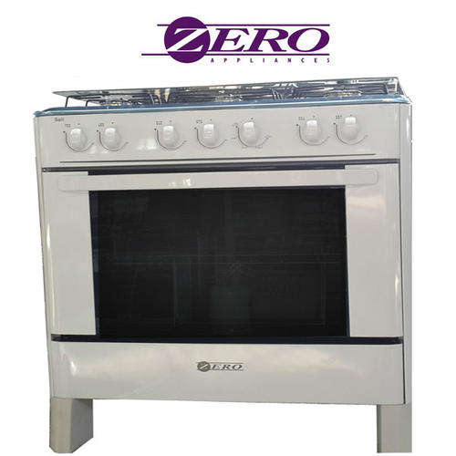 Zero Appliances 6 Burner White Gas Stove