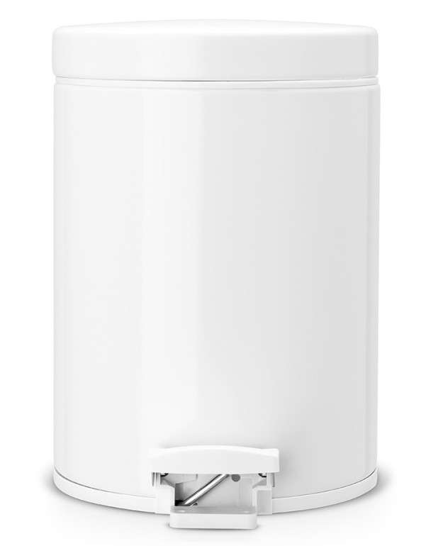 Brabantia 5 Litre Pedal Rubbish Bin - White