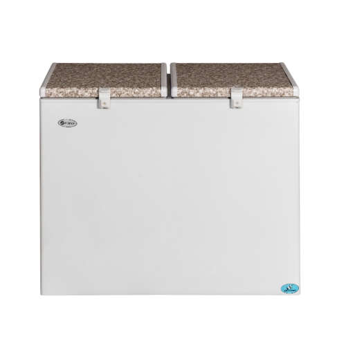 ZERO APPLIANCES 236 LITRE DOUBLE BIN GAS ELECTRIC FRIDGE FREEZER - SHOP SOILED