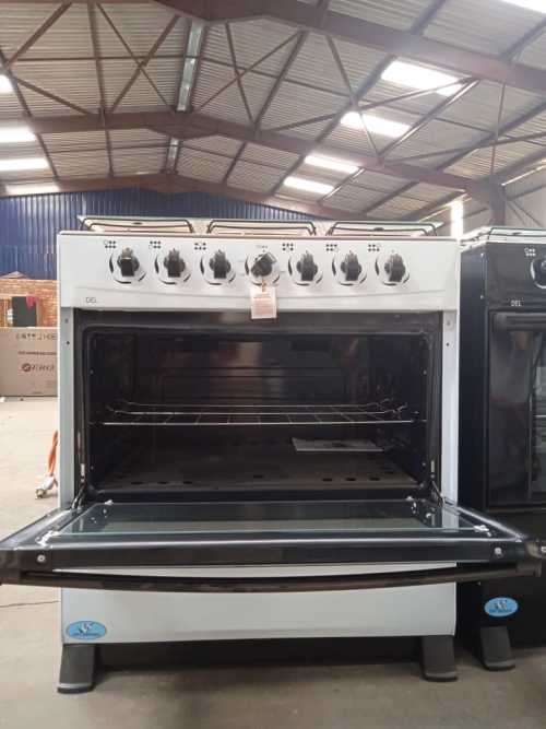 6 BURNER WHITE GAS STOVE - SHOP SOILED