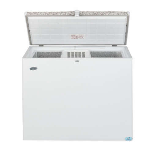 ZERO APPLIANCES 215 LITRE GAS ELECTRIC WHITE CHEST FREEZER - SHOP SOILED