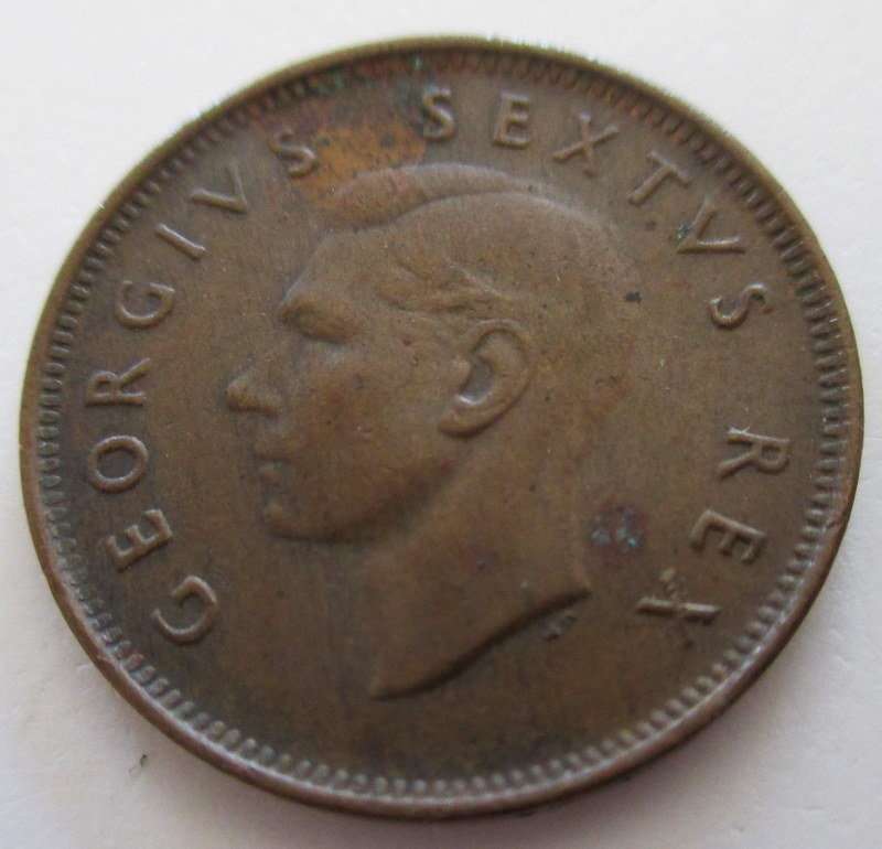 A 1950 SOUTH AFRICAN FARTHING