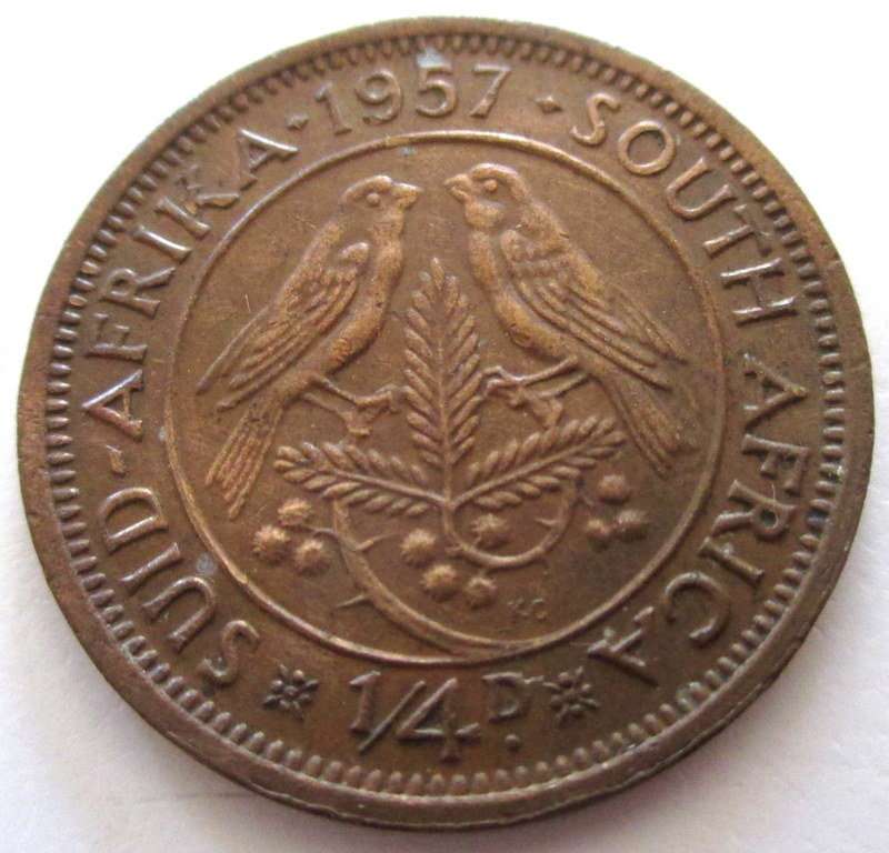 A 1957 SOUTH AFRICAN FARTHING