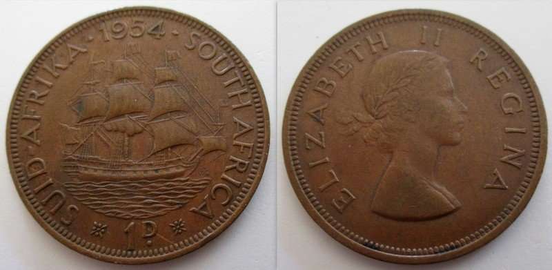A 1954 SOUTH AFRICAN PENNY