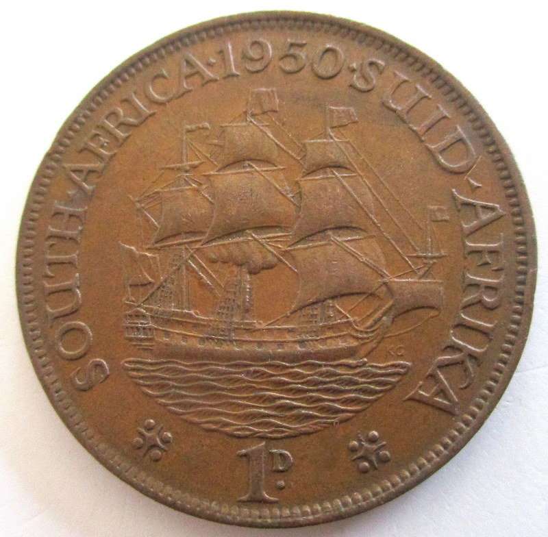 1950 SOUTH AFRICAN PENNY