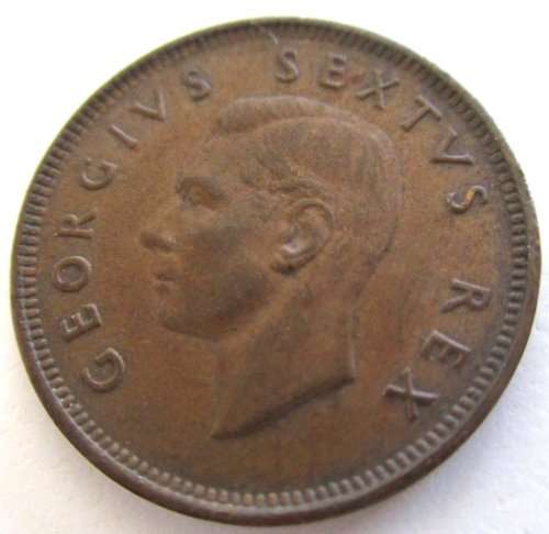 1951 SOUTH AFRICAN QUARTER PENNY--GOOD DETAIL