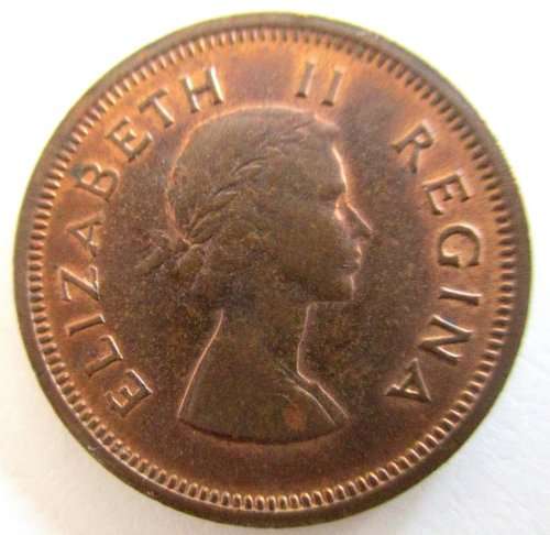 1958 SOUTH AFRICAN QUARTER PENNY---XF-UNC-EXCELLENT  DETAIL