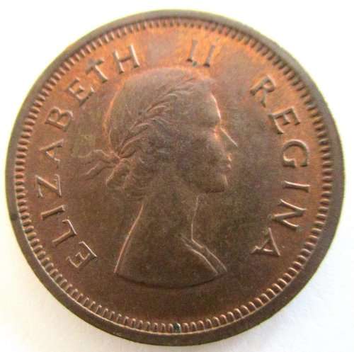 1959 SOUTH AFRICAN QUARTER PENNY---XF-GOOD DETAIL