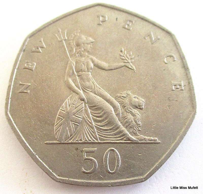 A 1969 BRITISH 50 NEW PENCE