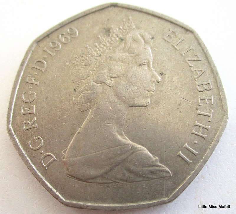 A 1969 BRITISH 50 NEW PENCE