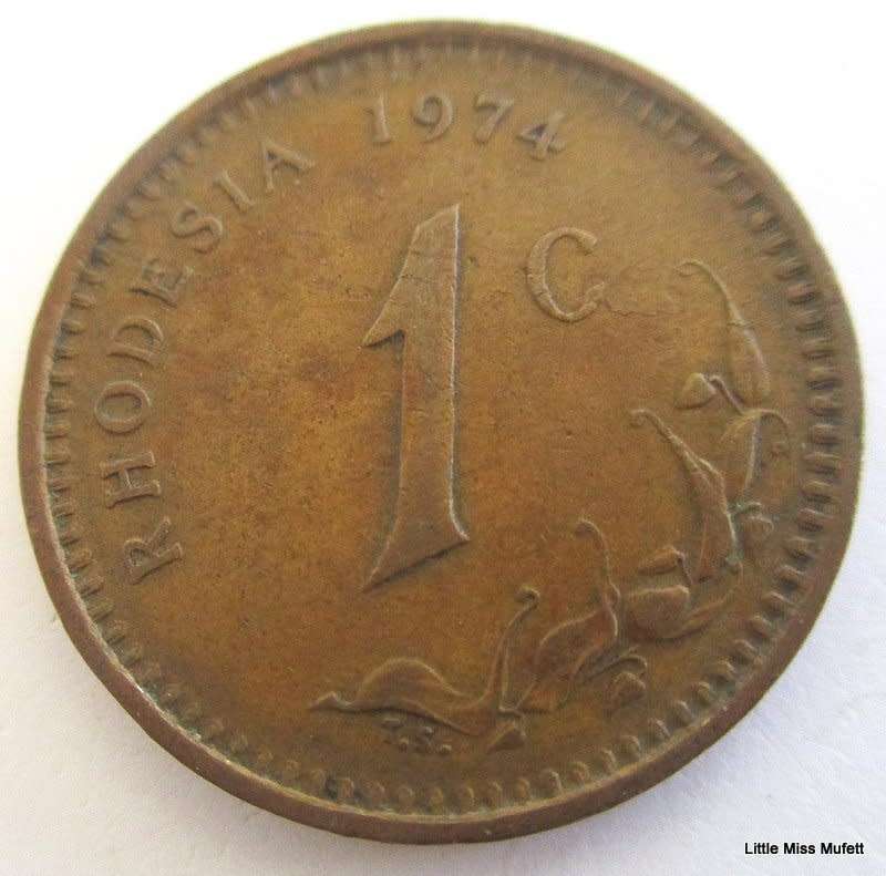 A 1974 RHODESIAN 1 CENT