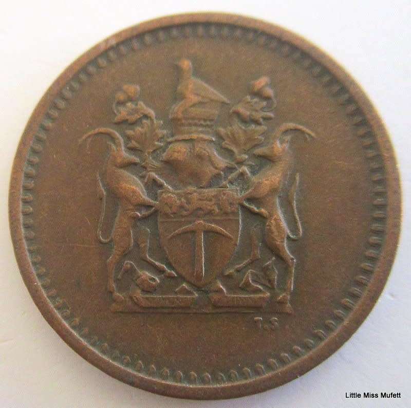 A 1972 RHODESIAN 1 CENT