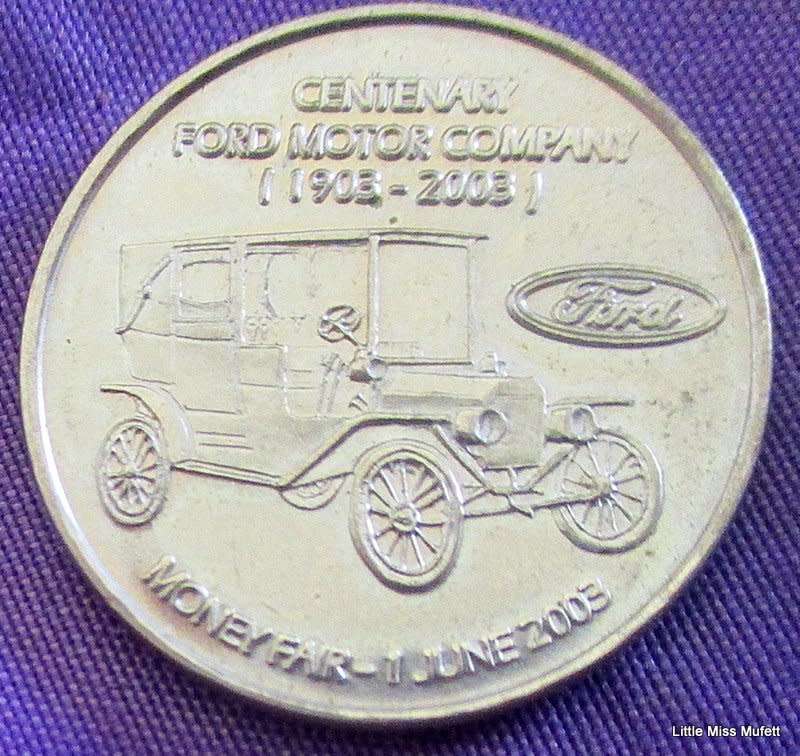 SOUTH AFRICAN MINT COIN WORLD TOKEN 2003 --100 YEAR CENTENARY FORD MOTOR COMPANY