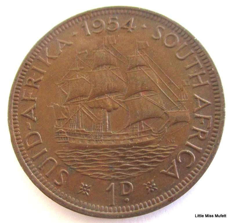 A 1954 SOUTH AFRICAN PENNY