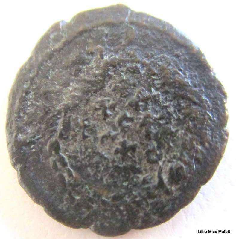 AN ANCIENT COIN ROUND 335AD--OVER 1600 YEARS OLD