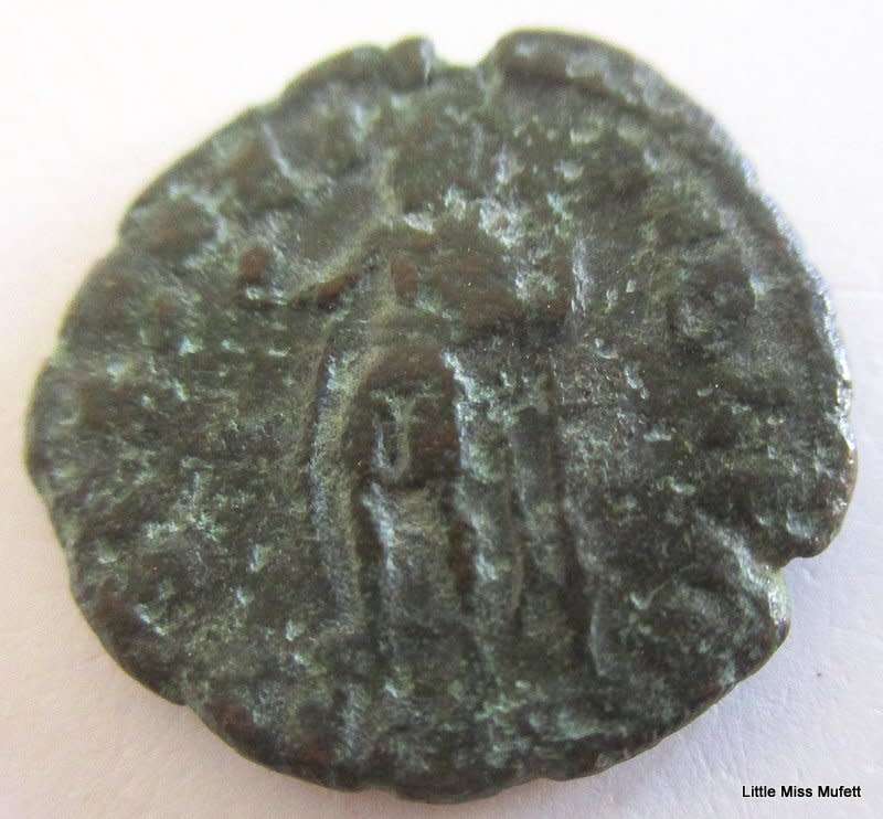 AN ANCIENT COIN ROUND 335AD--OVER 1600 YEARS OLD