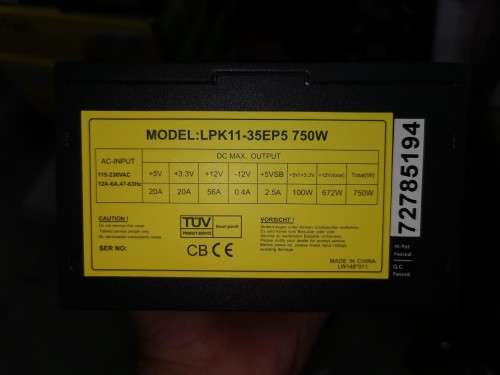 Power Supply - 750W - LPK11