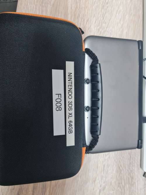 Nintendo 3ds XL - 64GB SD Card - Firmware Loaded (F008 )- hard shell case