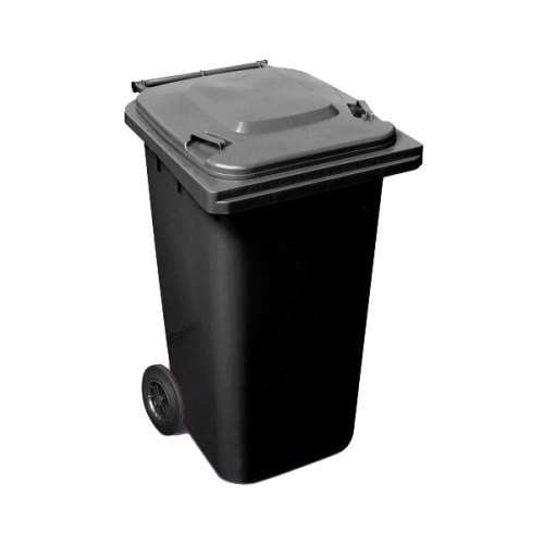 SABS 240 Litre Wheelie Plastic Waste Yard Bin  Black