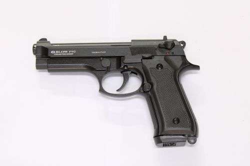 BLOW - F92 Blank Prop Gun Beretta 92FS / Vektor Z88 Replica, Black