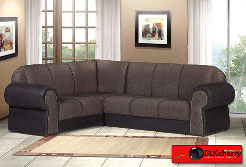 Copa Cabana 5 Seater Corner Lounge - corner lounge suit - Available in 2-Tone Brown as well as Black Suede, Brown Suede, Black PU Leather, Brown PU Leather