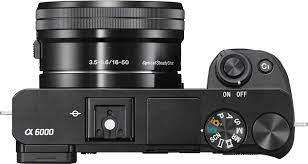 Sony Alpha a6000 Mirrorless Digitial Camera 24.3MP SLR Camera with 3.0-Inch LCD (Black) w/ 16-50mm