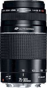 Canon Zoom Lens EF 75-300mm f/4-5.6 III USM | FRONT & REAR CAPS| GOOD CONDITION