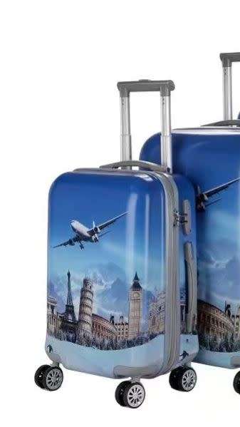 2 Piece ABS+PC Hard Luggage Trolley Bag Set (Small & Medium) USA Design [Second Hand]