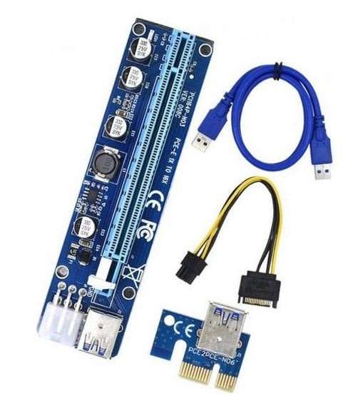 PCI-E 16X TO 1X RISER ADAPTER CARD USB3.0 (Second Hand)