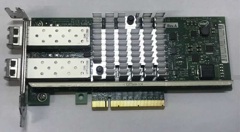 Intel X520-SR2 Dual Port - 10GbE SFP Half Height Low Profile PCIe-x8 Ethernet Adapter