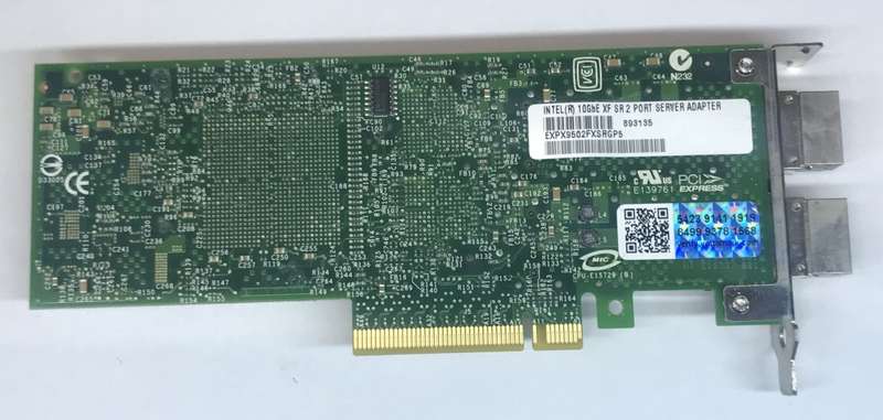 Intel 10 Gigabit XF SR Server Adapter Half Height Low Profile PCIe-x8