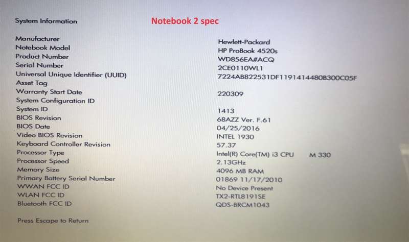 HP Probook 4520s Please READ