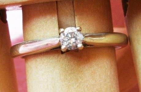 ***MONEY-BACK GUARANTEE*** UK HALLMARKED 9CT WHITE GOLD DIAMOND SOLITAIRE RING SIZE O