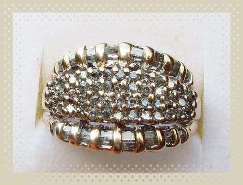 1.30ct. G/H eye clean diamond ring 10K Yellow Gold