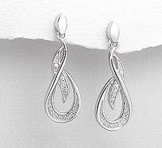 SOLID STERLING SILVER EARRINGS