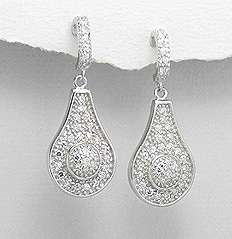 SOLID STERLING SILVER EARRINGS - LOOK OUT FOR THE MATCHING PENDANT