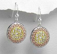 SOLID STERLING SILVER EARRINGS - LOOK OUT FOR THE MATCHING PENDANT
