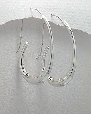 SOLID STERLING SILVER EARRINGS