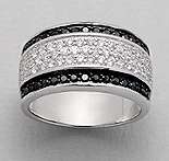 SOLID STERLING SILVER CZ RING SIZE 9