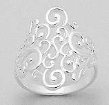SOLID STERLING SILVER RING SIZE 6.5